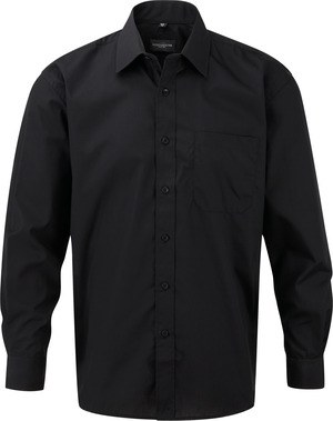 Russell Collection RU934M - Mens Long Sleeve Polycotton Easy Care Poplin Shirt