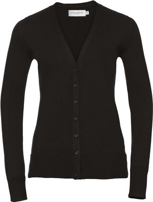 Russell Collection RU715F - Ladies V-Neck Knitted Cardigan