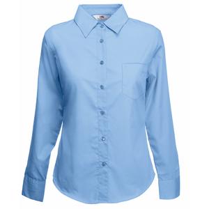 Fruit of the Loom SS012 - Lady-fit poplin long sleeve shirt