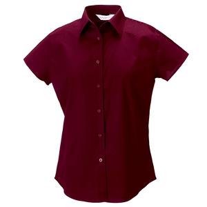 Russell Collection J947F - Womens short sleeve easycare fitted stretch shirt