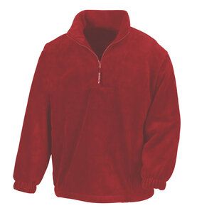 Result R33 - 1/4 zip fleece top Red