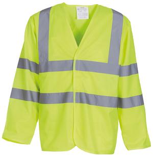 Yoko YK007 - Long sleeve high visibility vest (HVJ200)