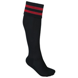 ProAct PA015 - STRIPED SPORTS SOCKS Black / Sporty Red