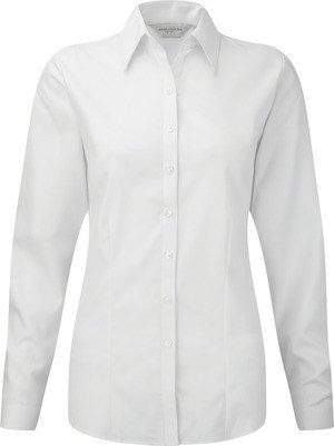 Russell Collection RU962F - LADIES LONG SLEEVE HERRINGBONE SHIRT