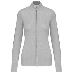 Kariban K962 - LADIES' ZIP CARDIGAN Mixed Grey