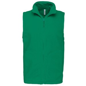 Kariban K913 - LUCA - ZIP THROUGH MICRO FLEECE GILET Kelly Green