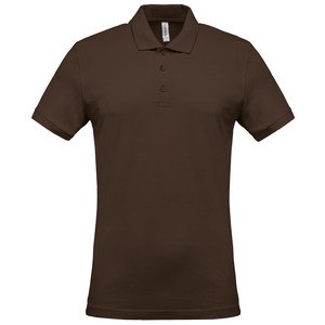 Kariban K254 - Men's short-sleeved piqué polo shirt Chocolate