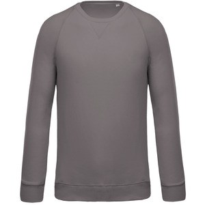 Kariban K480 - Mens organic round neck sweatshirt with raglan sleeves