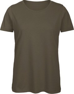 B&C CGTW043 - Women's Organic Inspire round neck T-shirt Khaki