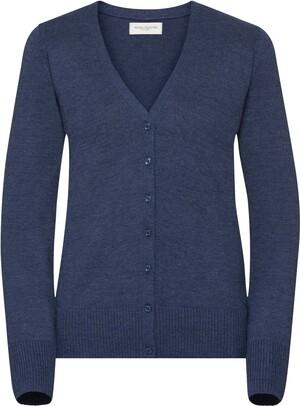 Russell Collection RU715F - Ladies V-Neck Knitted Cardigan