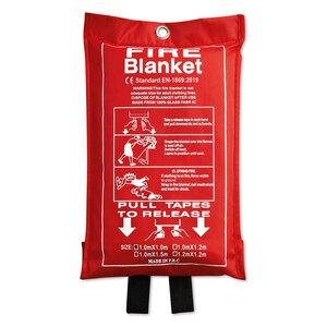 GiftRetail MO8373 - BLAKE Fire blanket in pouch 100x95cm