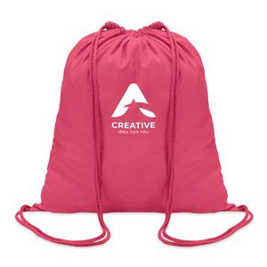 GiftRetail MO8484 - COLORED 100gr/m² cotton drawstring bag Fuchsia