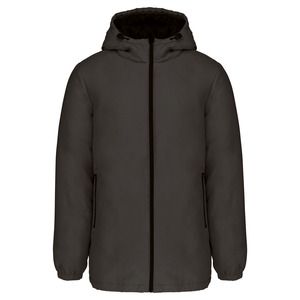 Kariban K6152 - Unisex recycled hooded parka Dark Grey