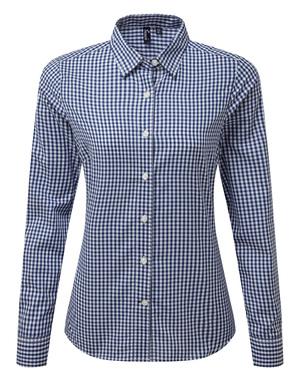 Premier PR352 - Large-check gingham shirt