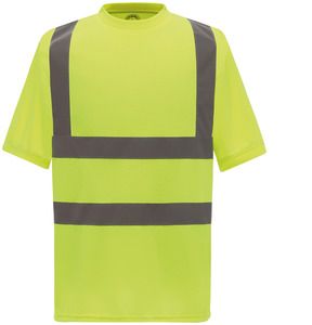 Yoko YHVJ410 - Hi-Vis Short-Sleeved T-shirt Hi Vis Yellow