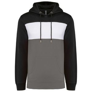 Kariban K4016 - Unisex tricolour hooded sweatshirt