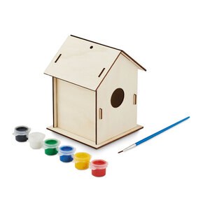 GiftRetail MO2130 - PAINTHOUSE DIY wooden bird house kit Wood