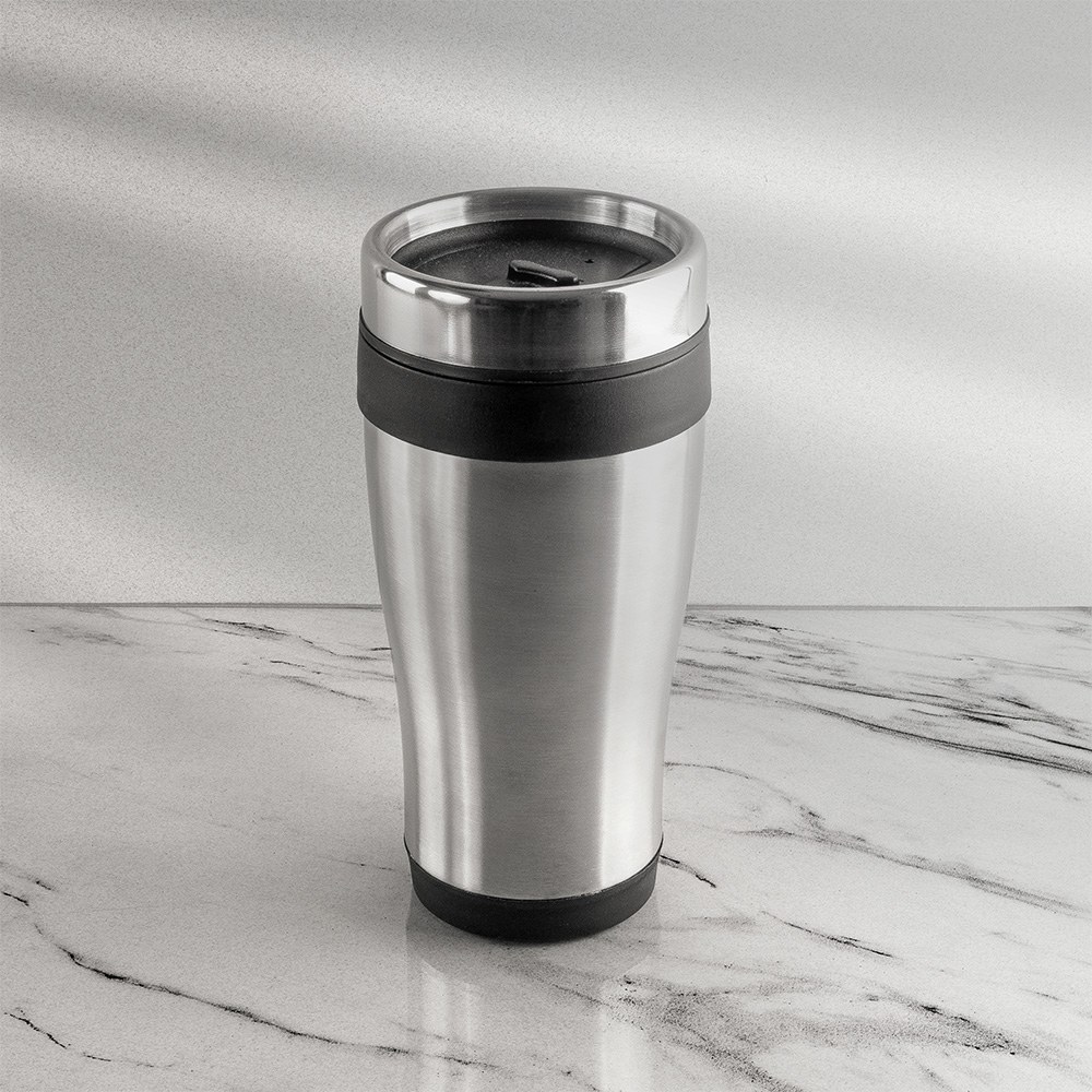 EgotierPro 37062 - Stainless Steel & Polypropylene Insulated Glass 450ml GLACIAR