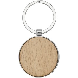 GiftRetail 118123 - Moreno beech wood round keychain
