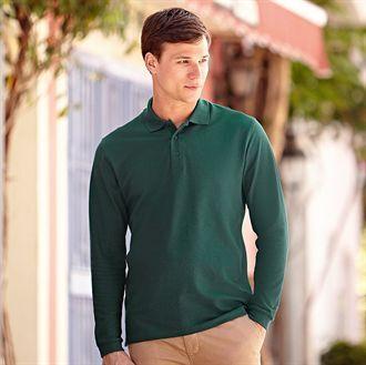 Fruit of the loom outlet long sleeve polo shirts