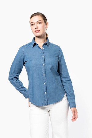 Kariban K509 - Ladies’ Denim shirt