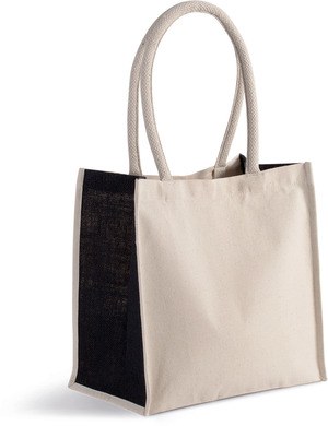 Kimood KI0255 - Cotton / jute tote bag - 17 L