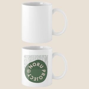 EgotierPro 33518 - White Ceramic 350ml Mug with Special Finish SUBLIMATION