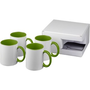 GiftRetail 100628 - Ceramic sublimation mug 4-pieces gift set