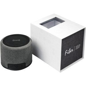 GiftRetail 124111 - Fiber 3W wireless charging Bluetooth® speaker