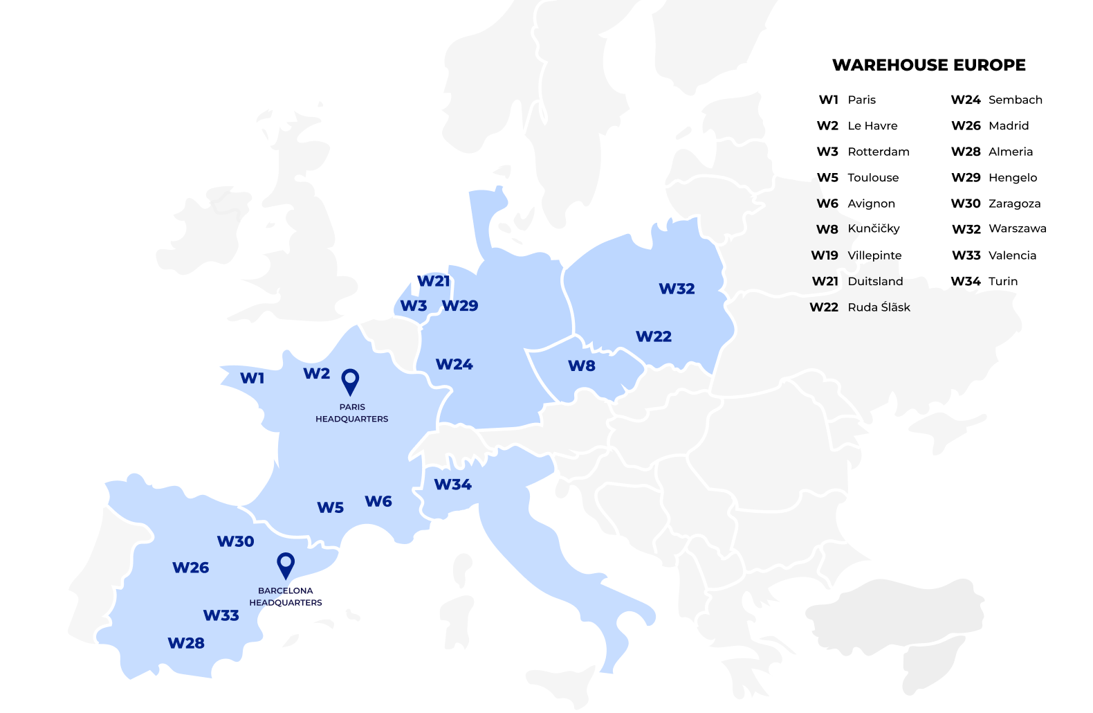 Shipping map eu